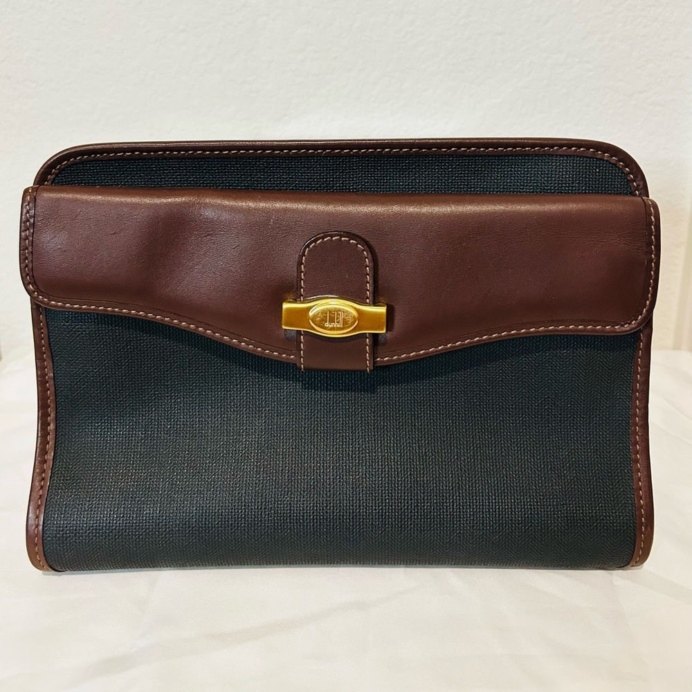 Dunhill Leather Cadogan Pouch “Vintage”